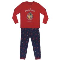 Harry Potter Ladies Long Pyjama Set Hogwarts [Size:: M]