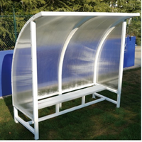 Cazna Bench Shelter [Shelter Length & Seats:: 4m Shelter | 8 Seats]