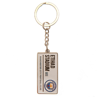 Manchester City FC Embossed Street Sign Keyring