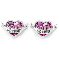 Harry Potter Sterling Silver Crystal Earrings Love Potion