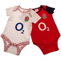England RFU 2 Pack Bodysuit 9/12 mths PS