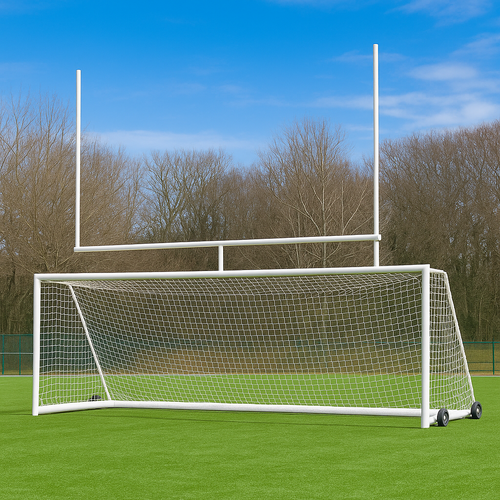 Cazna Gold Freestanding Soccer / Rugby Combo Goal