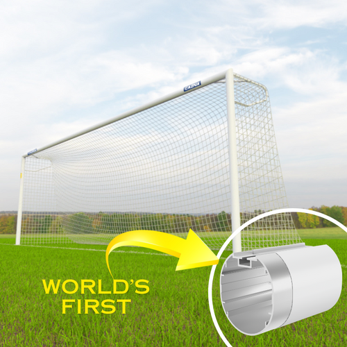 Cazna ALU110 Socketed Soccer Goal - 7.3m x 2.4m