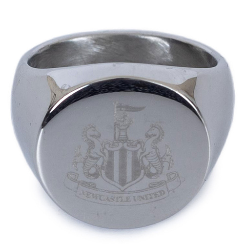 Newcastle United FC Round Signet Ring Size Small R