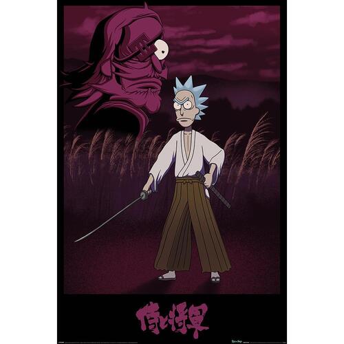 Rick And Morty Poster Samurai Rick 275
