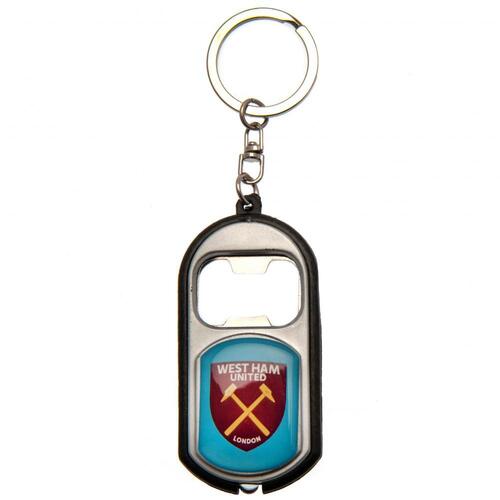 West Ham United FC Key Ring Torch Bottle Opener