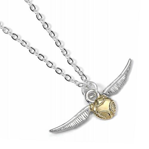 Harry Potter Silver Plated Necklace Golden Snitch