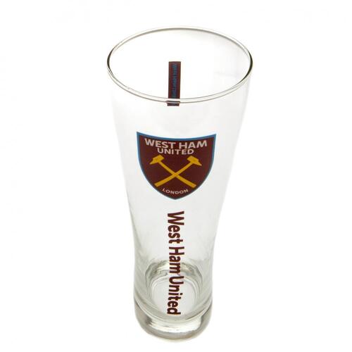 West Ham United FC Tall Beer Glass