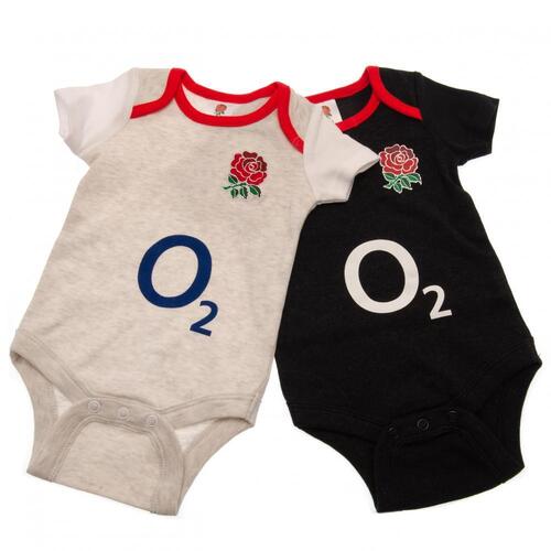 England RFU 2 Pack Bodysuit 6/9 mths GR