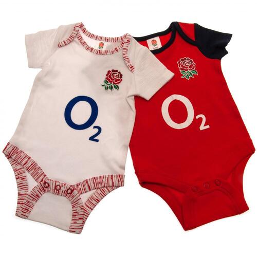 England RFU 2 Pack Bodysuit 9/12 mths PS